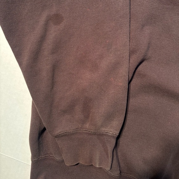 Vtg Polo Ralph Lauren Brown Small Pony Embroidered 90’s Crewneck Sweatshirt XL - Picture 4 of 9